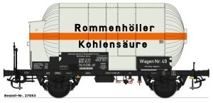 Druckgas-Kesselwagen Rommenh�ller DB Ep. IVb FS - Steiner Modellwerke 27053F Spur 1
